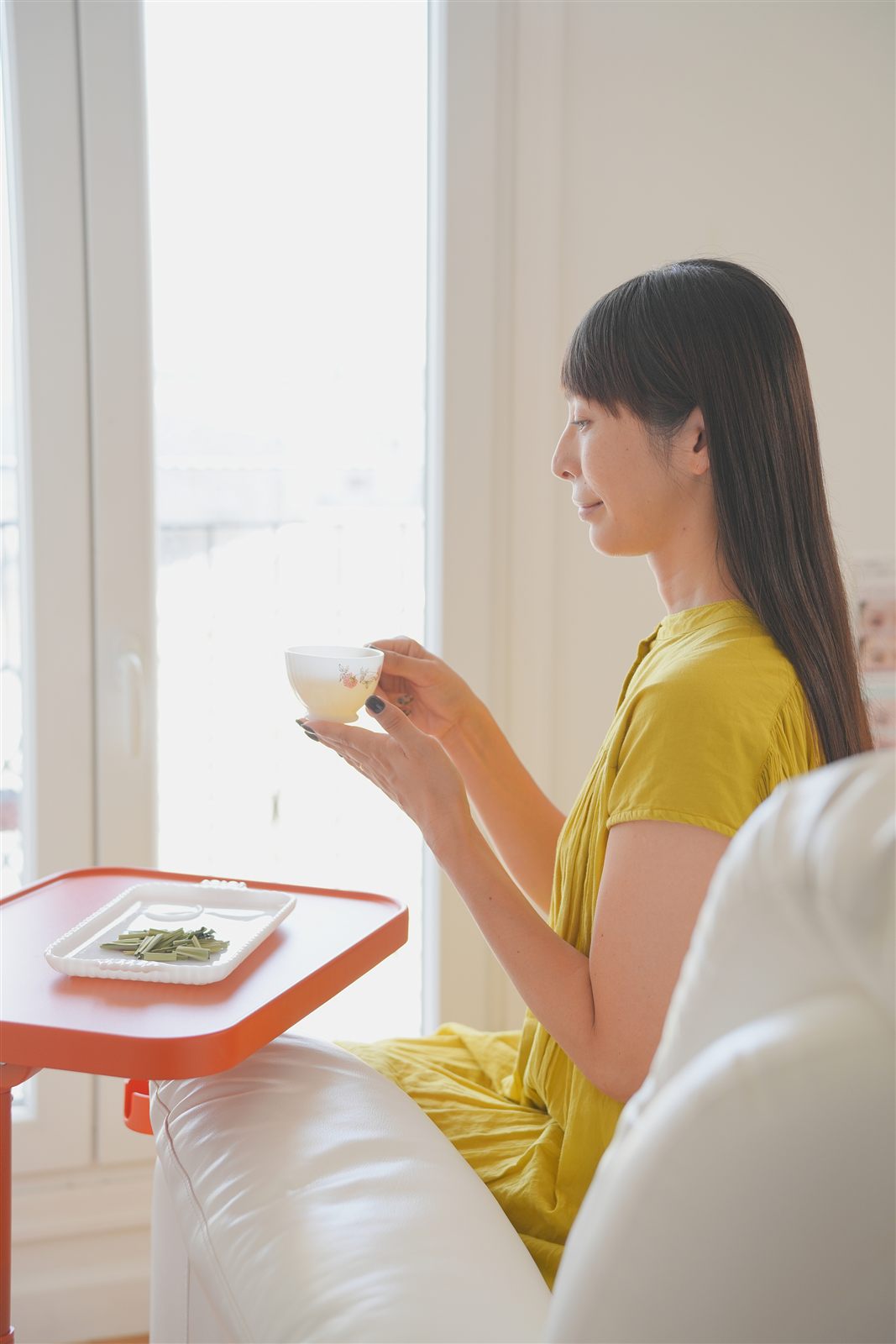 施術後に真菰茶をお召し上がりいただく時間